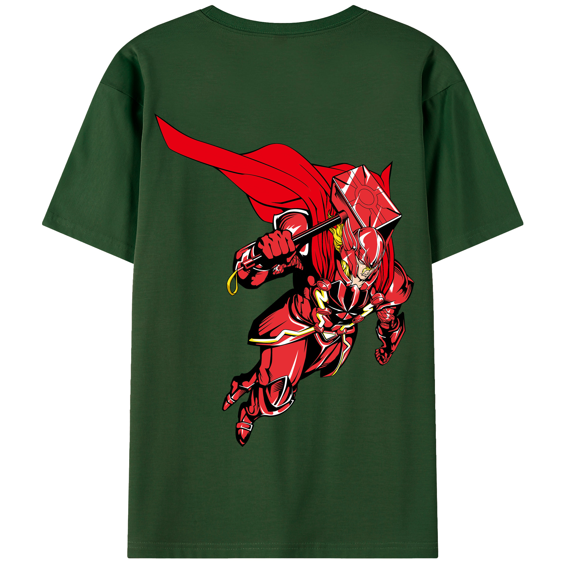 （画像用） アベンジャーズ The Avengers 綿100％半袖Tシャツ（背面プリント）
